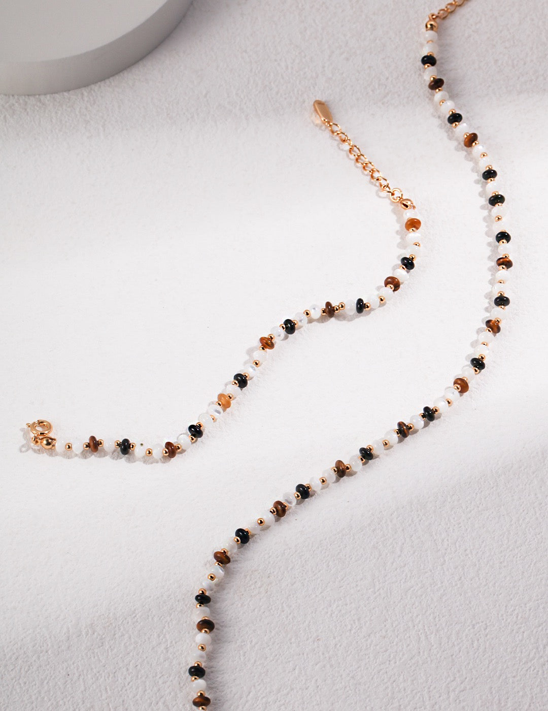 Tiger-eye Pearl Necklace