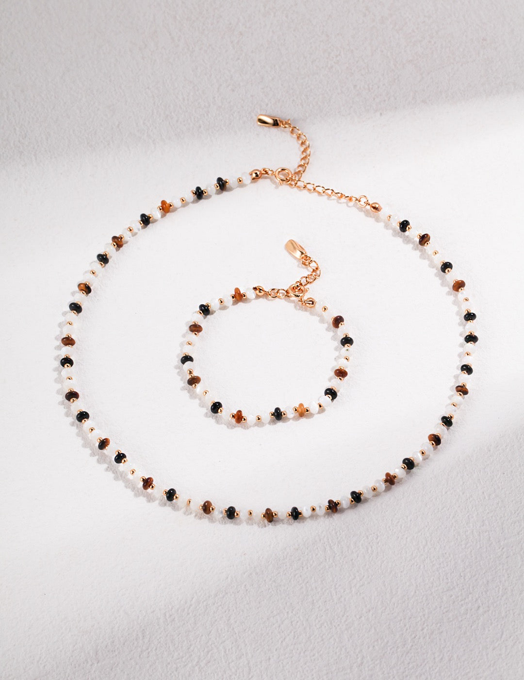 Tiger-eye Pearl Necklace